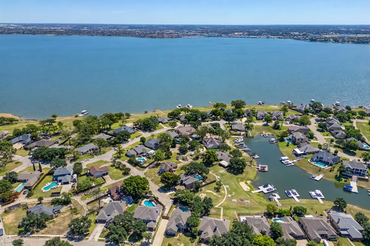 Aerial view of homes in Rowlett, TX