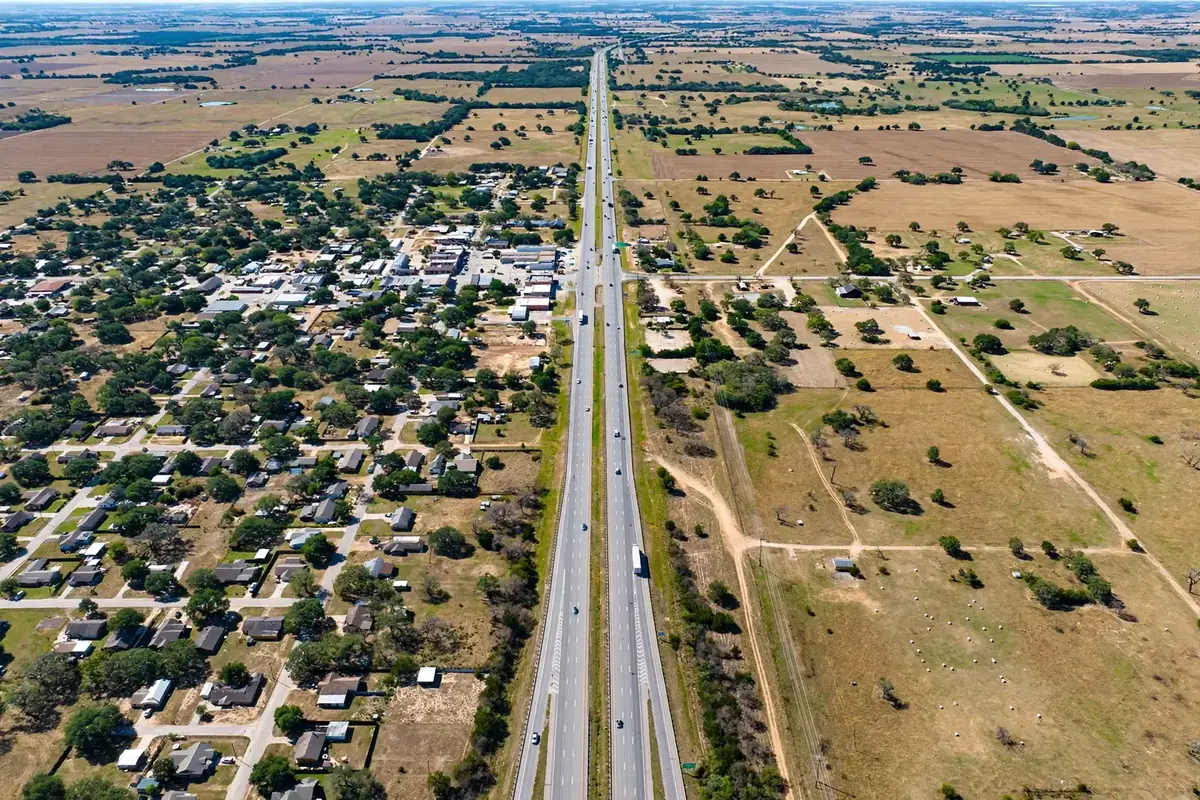 Aerial view of homes in Wilmer, TX